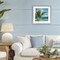 Stupell Industries Lush Palm Watercolor View Framed Print Under Glass, design by Mauro Devereaux